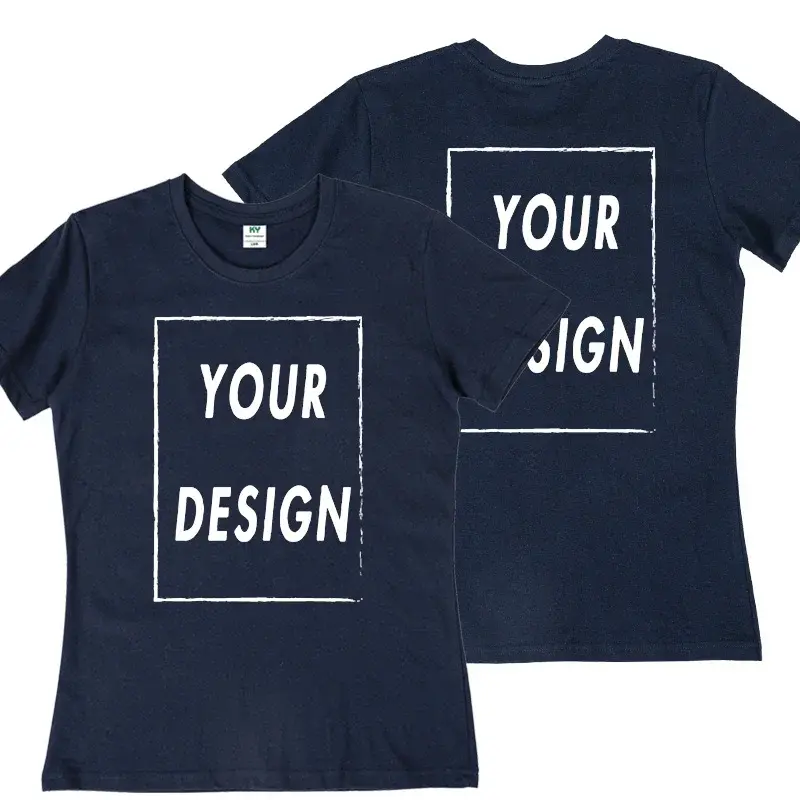Thumbnail: UE Size Custom Team T-shirt for Women, Add Your Own Design in Front and Back, Pr