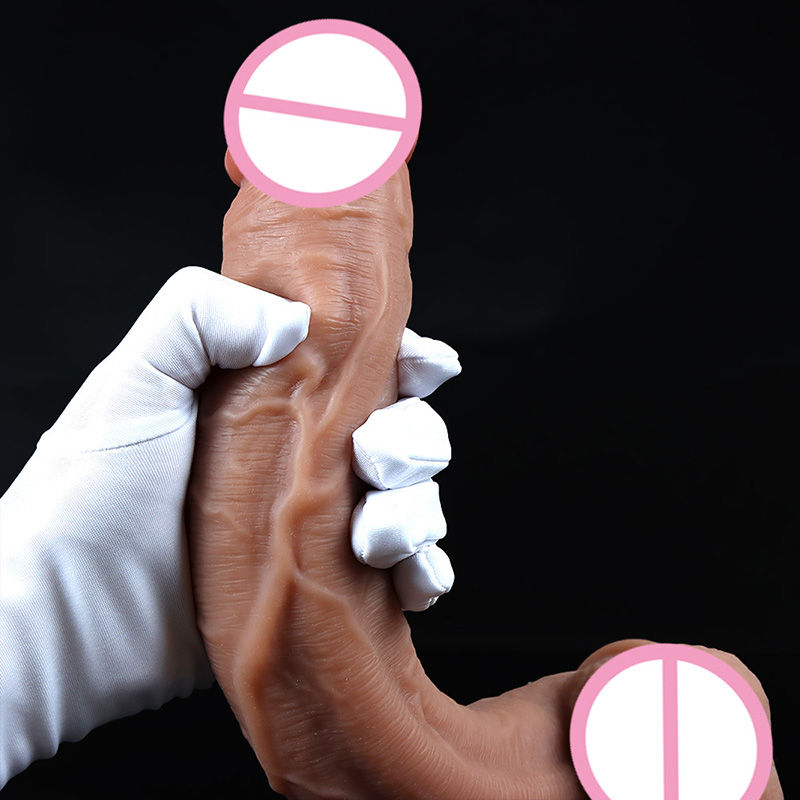 Thumbnail: Spuer Bigger Realistic Dildos Silicone Layer Penis with Suction Cup Adult Sexy T