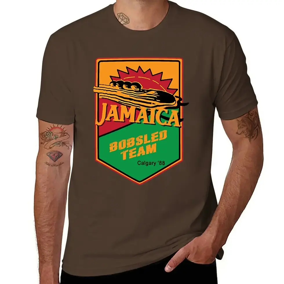 Thumbnail: Jamaican Bobsled Team Cool Runnings T-Shirt for boys heavyweight new in tops tee
