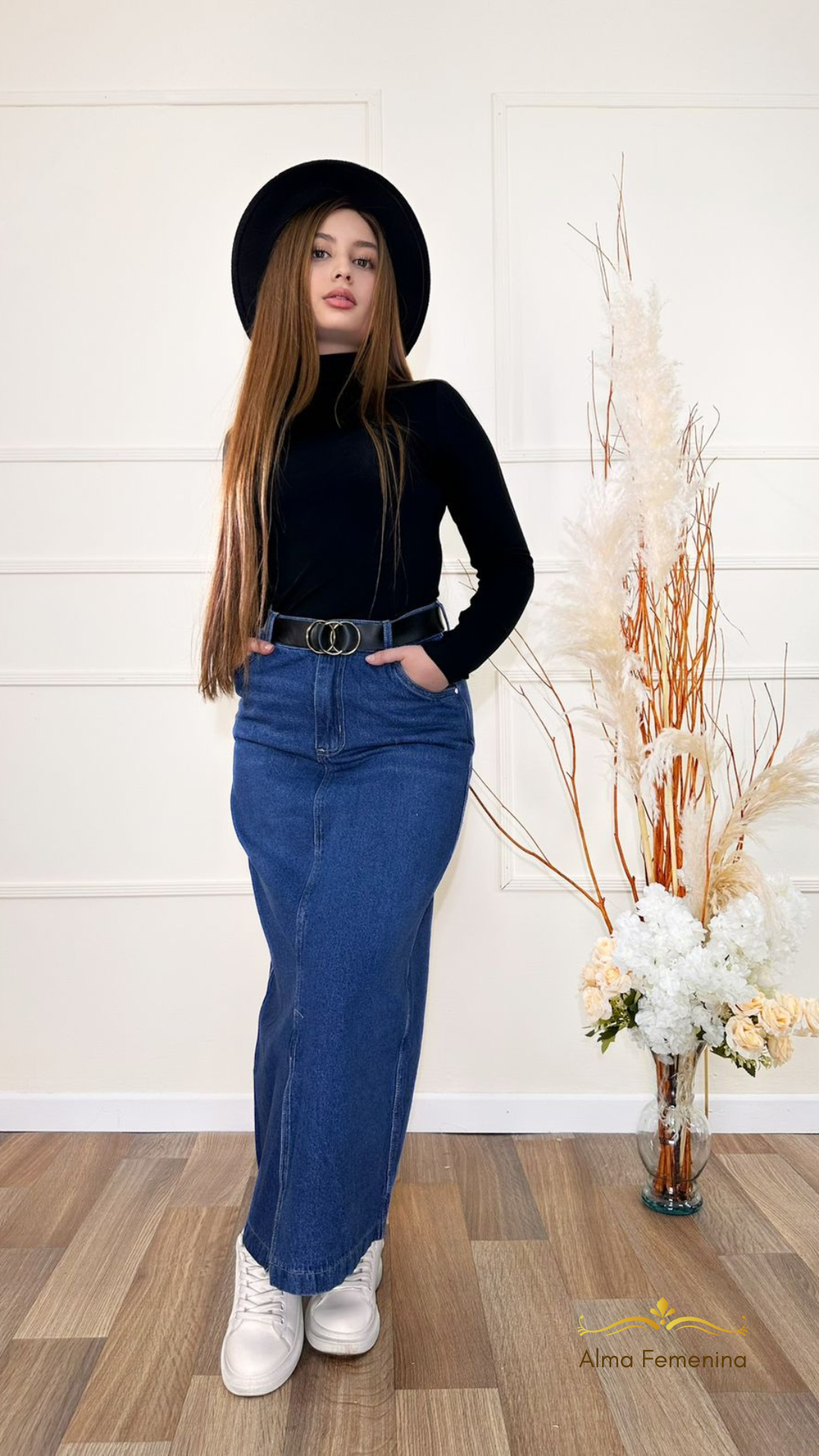 Falda Denin Rigido 67589