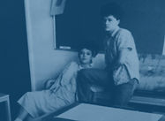 Peter John Redden and Sara in NORCAT Art Class, circa 1986. (PJR Ceative).