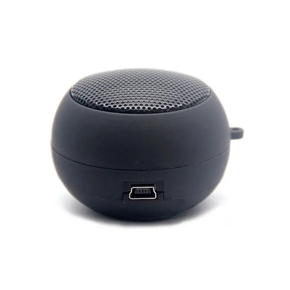 Caixa de som Bluetooth portátil preta