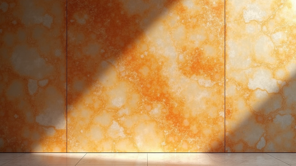 Close-up view of backlit onyx wall panel showcasing natural patterns
