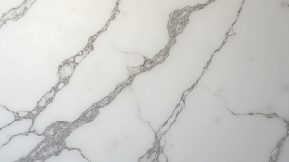 Close-up view of polished marble slab with natural veining