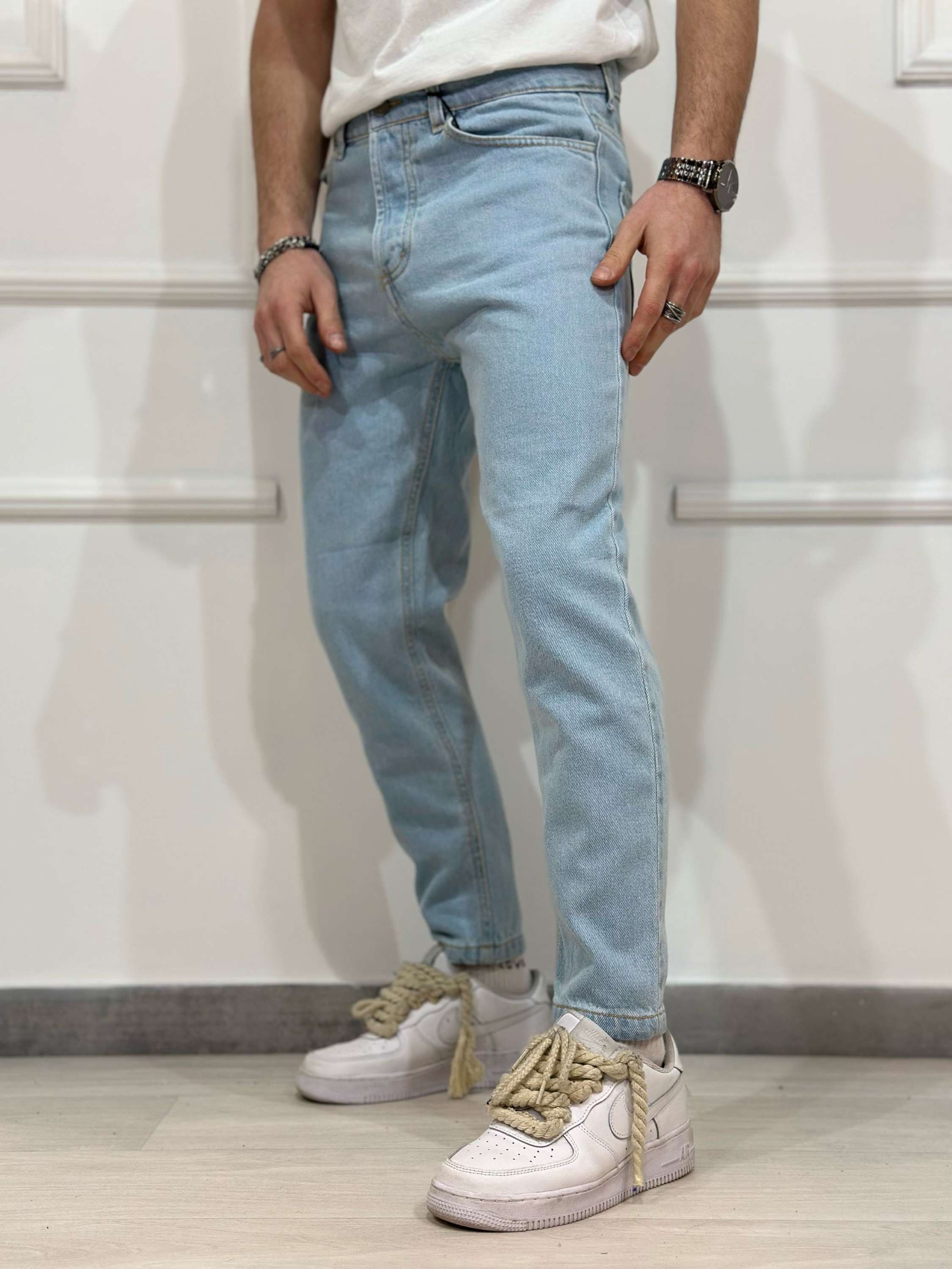 Jeans Carrot fit Chiaro 