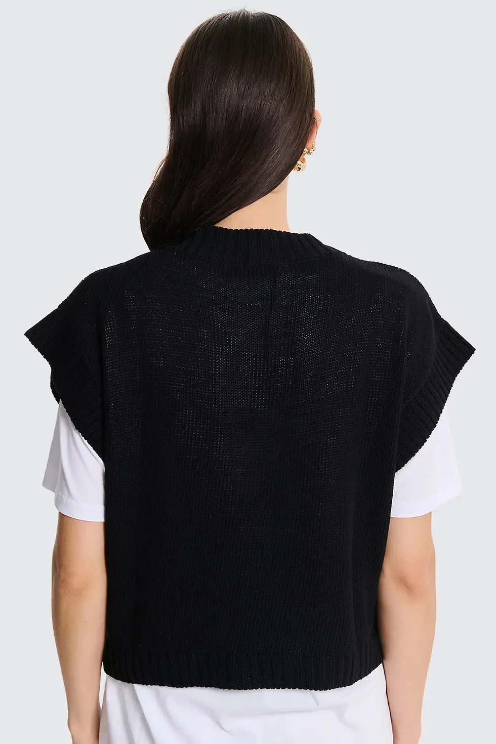 Miniatura: Pull Smanicato Oversize Nero