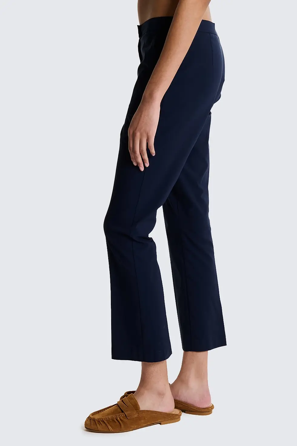 Miniatura: Pantaloni a Zampa Corti in Tessuto Stretch