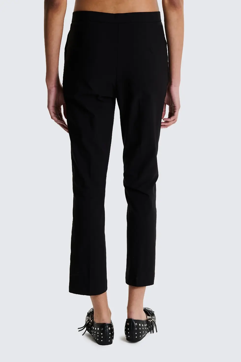 Miniatura: Pantaloni a Zampa Corti in Tessuto Stretch