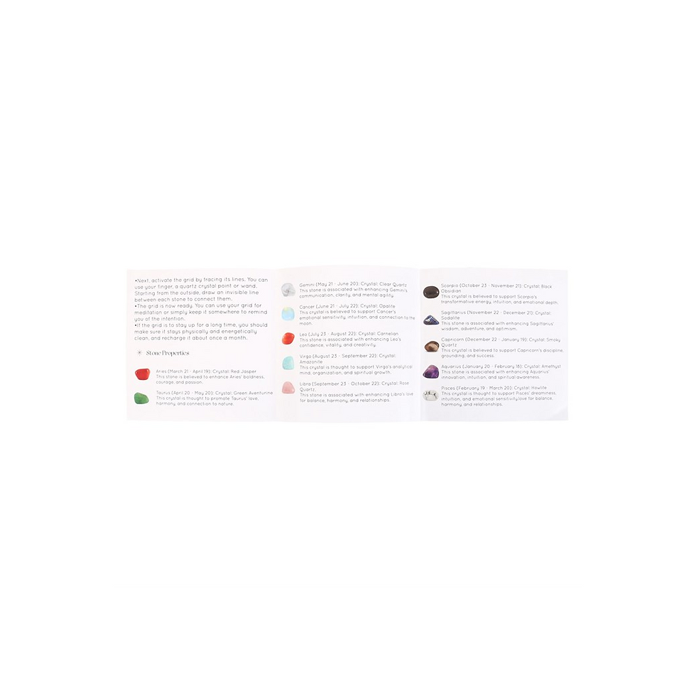Thumbnail: Astrology Wheel Crystal Grid Set