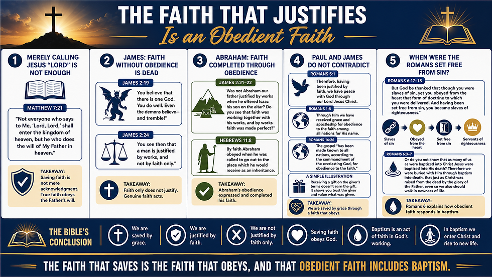 The Faith That Justifies Is an Obedient Faith