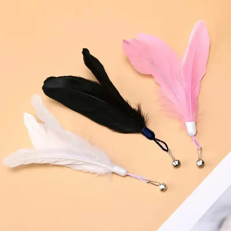 Thumbnail: Cats Toys Feathers Wand Interactive Toy With Super Suction Cup Detachable