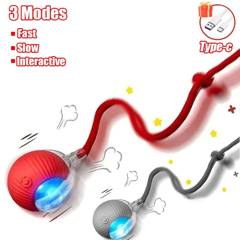 Thumbnail: Interactive Ball Toy Automatic Rolling Ball Rechargeable for Dogs & Cats
