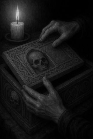 oil painting of hands opening a crypt in portrait format, darker tones_edited.jpg