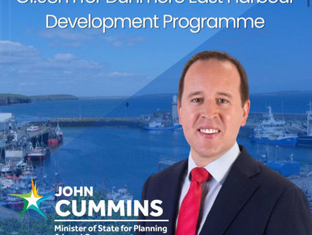 Minister Cummins welcomes €1.98m for Dunmore East Harbour Development Programme