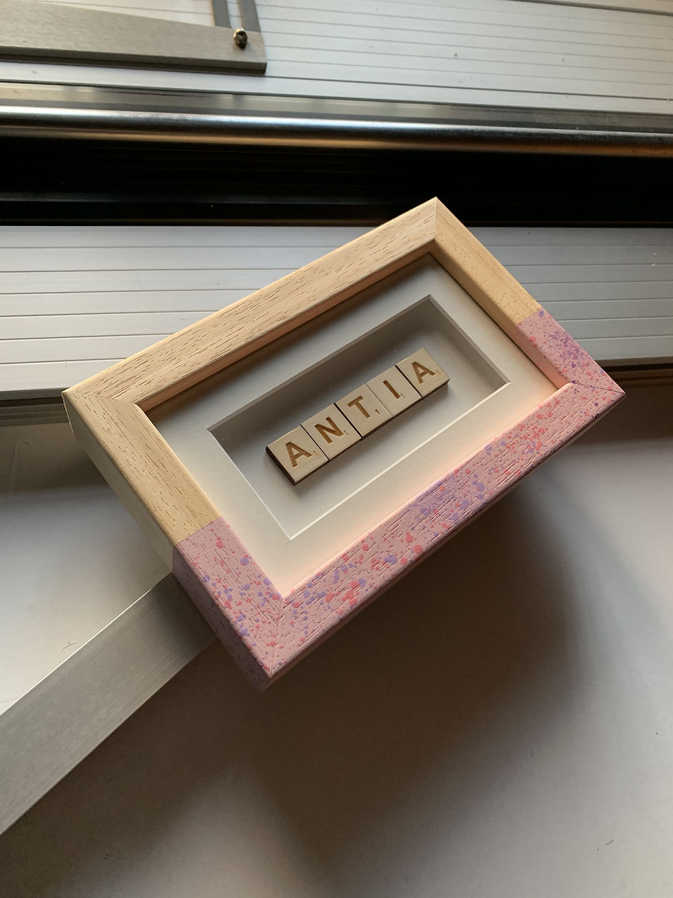 Cadriño personalizado Scrabble.