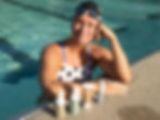 To reduce goggle marks, Elizabeth Beisel uses Dermasport's Eye Cream