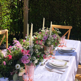 Table laid up for tea