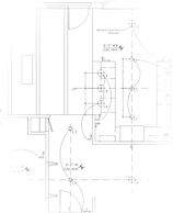 A technical architectural and interior design drawing .