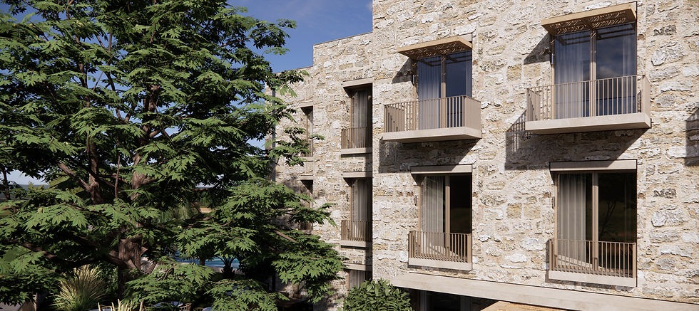 HOTEL FACADE 3D DESIGN, ARCHITECTURAL VISUALIZATION