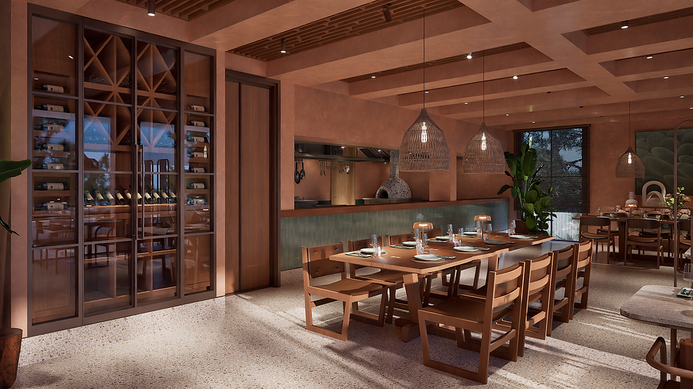 HOTEL RESTAURANT  3D DESIGN, ARCHITECTURAL VISUALIZATION