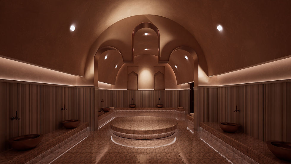 HOTEL POOL SPA & HAMMAM 3D DESIGN, ARCHITECTURAL VISUALIZATION