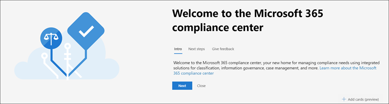 Microsoft 365 Compliance Centre