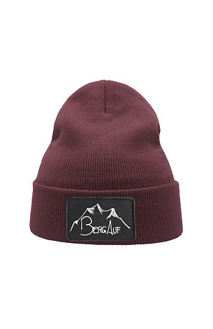 Mütze burgund melange