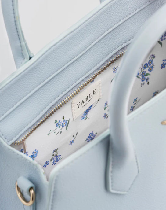 Thumbnail: Fable England Blue Structured Tote Bag