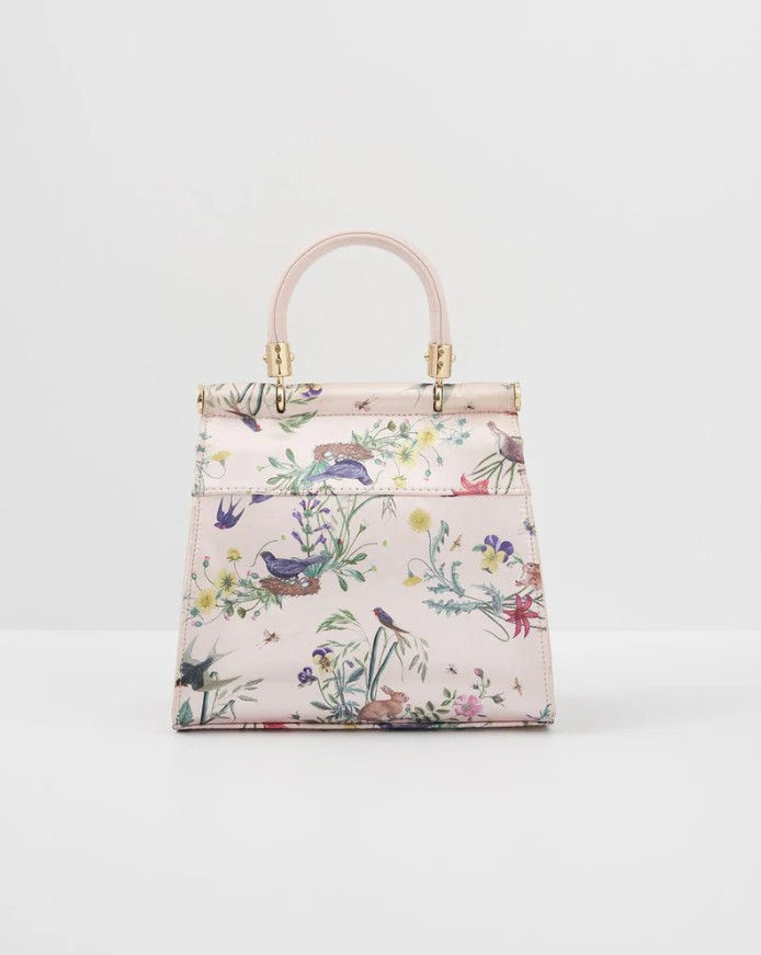 Thumbnail: Fable England Soft Pink Running Bunny Mini Top Handle Tote