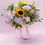 Thumbnail: Pastel Rainbow Large Deluxe Hand Tied Bouquet