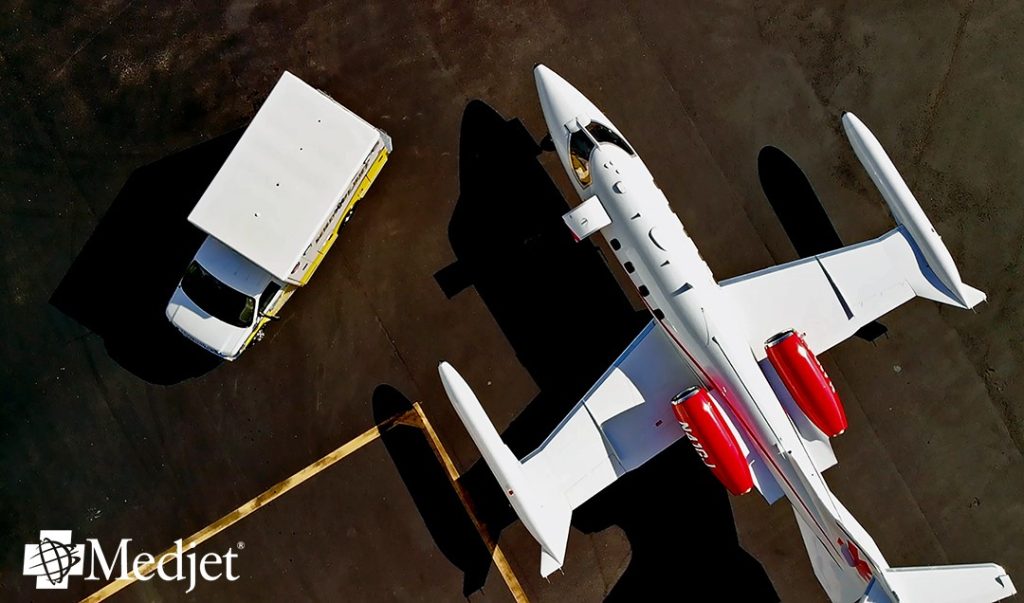 Medjet air medical transport plane