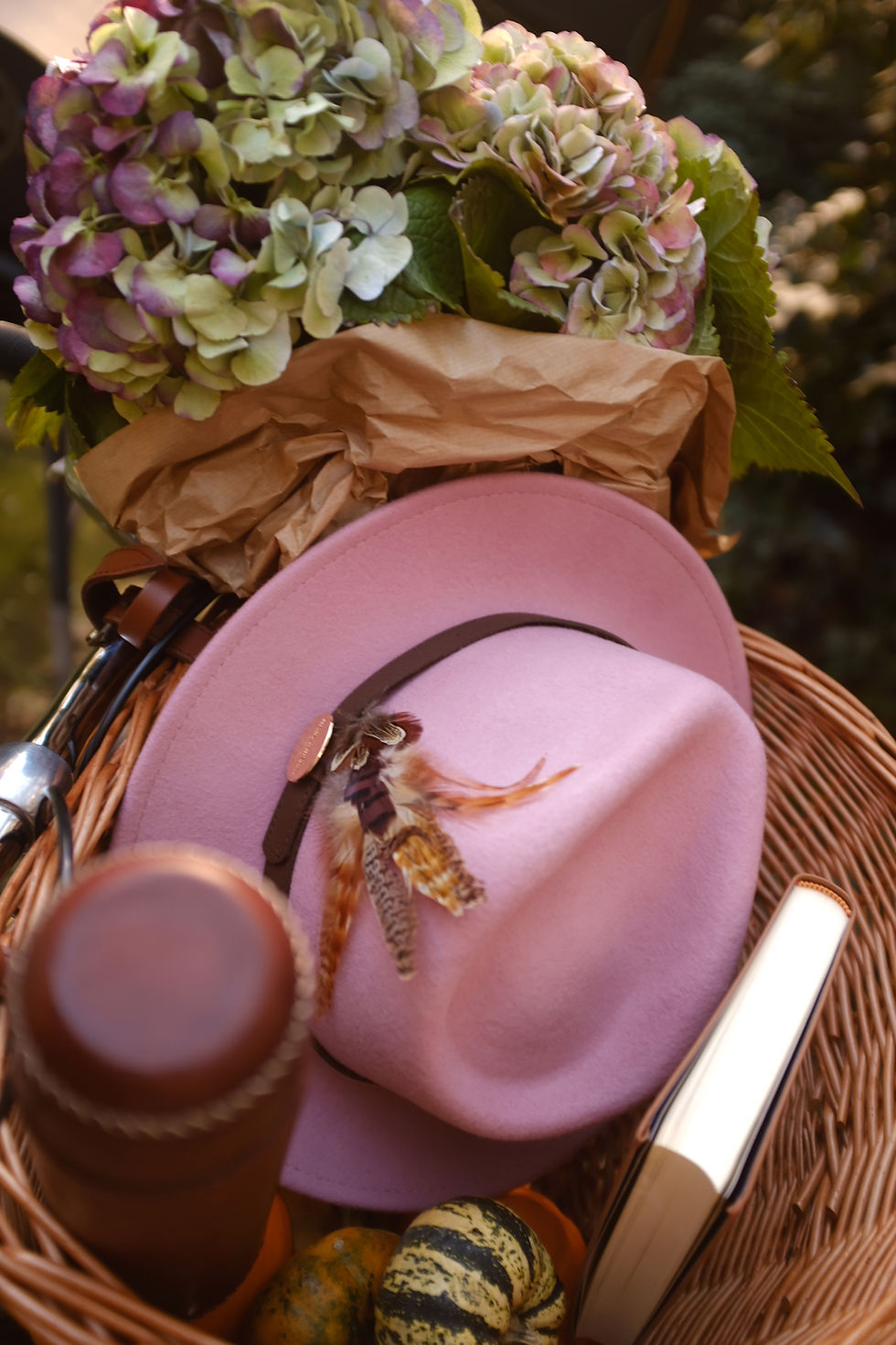 Thumbnail: Hicks and Brown Suffolk Fedora in Dusky Pink