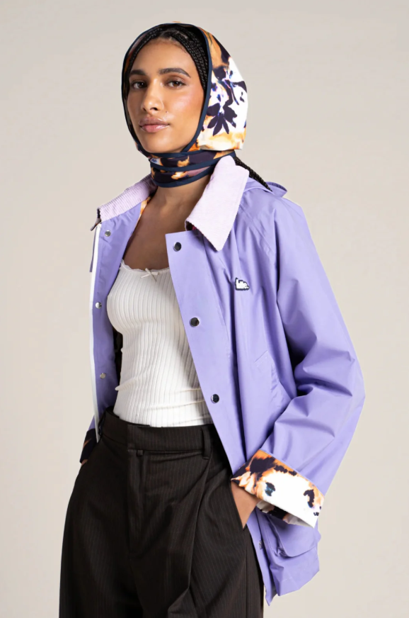 Thumbnail: Flotte Archives Waterproof Jacket in Parme Iris