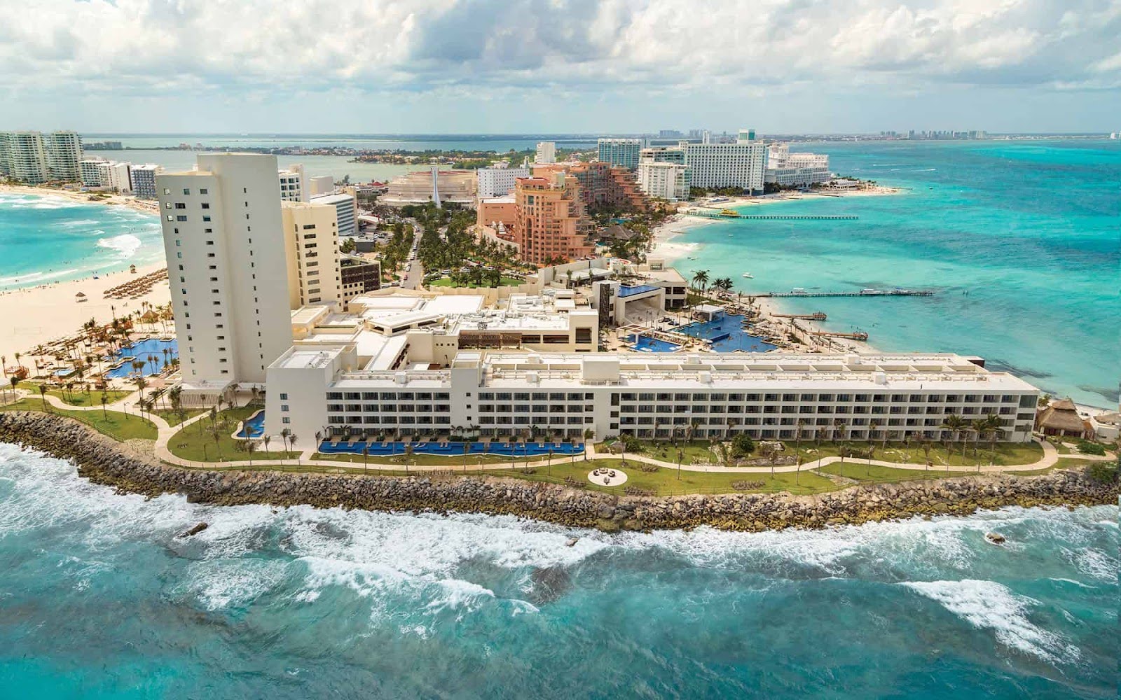 Beachfront all-inclusive resort in Mexico