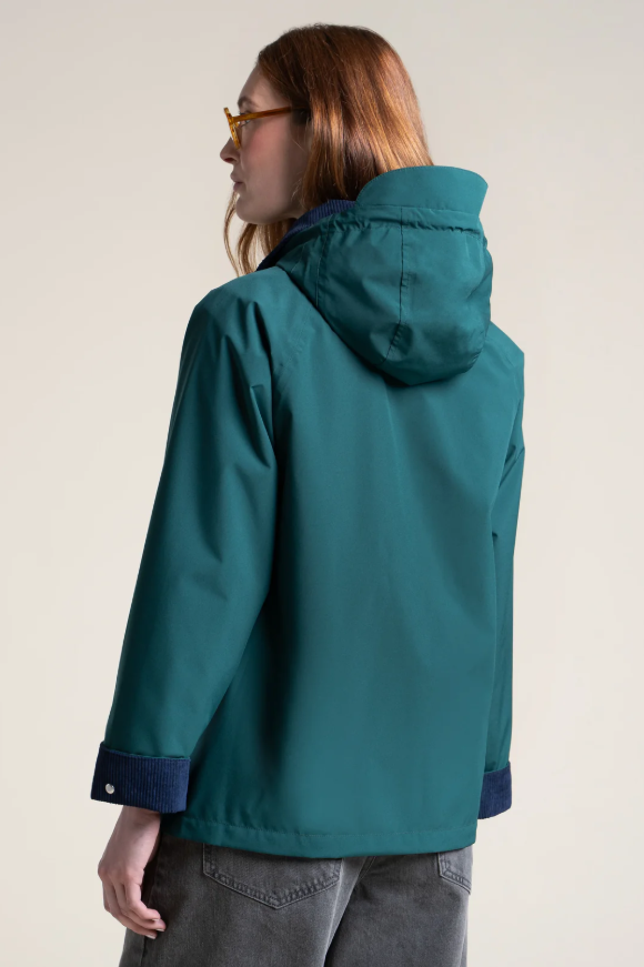 Thumbnail: Flotte Archives Waterproof Jacket in Sapin Indigo