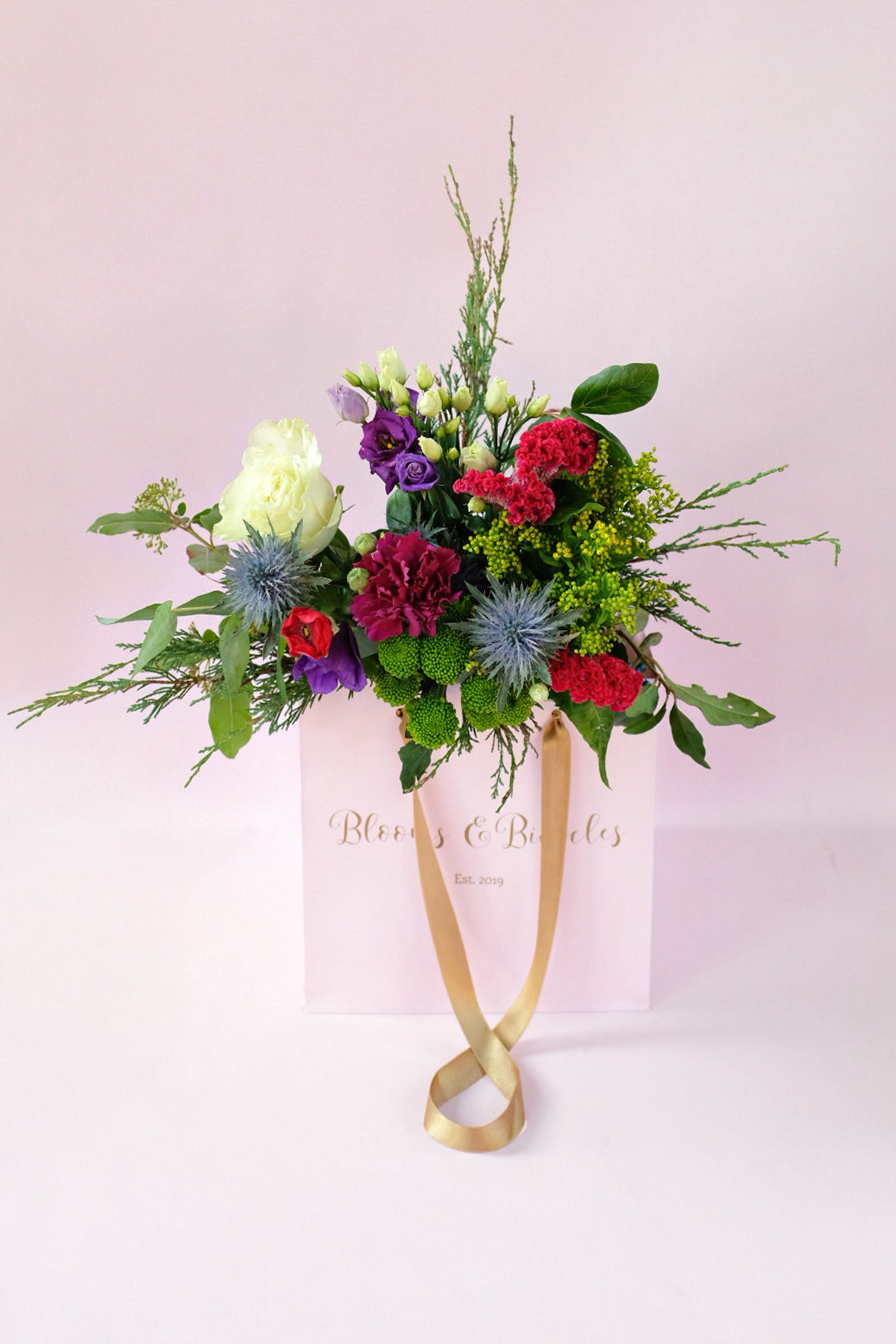 Tartan Tidings Small Hand Tied Bouquet