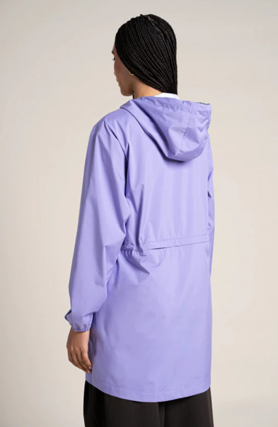 Thumbnail: Flotte Amelot Couleur Long Raincoat in Parme