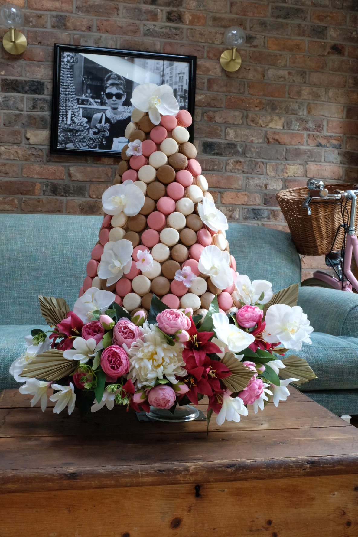 Lunar New Year Floral Macaron and Cake Base