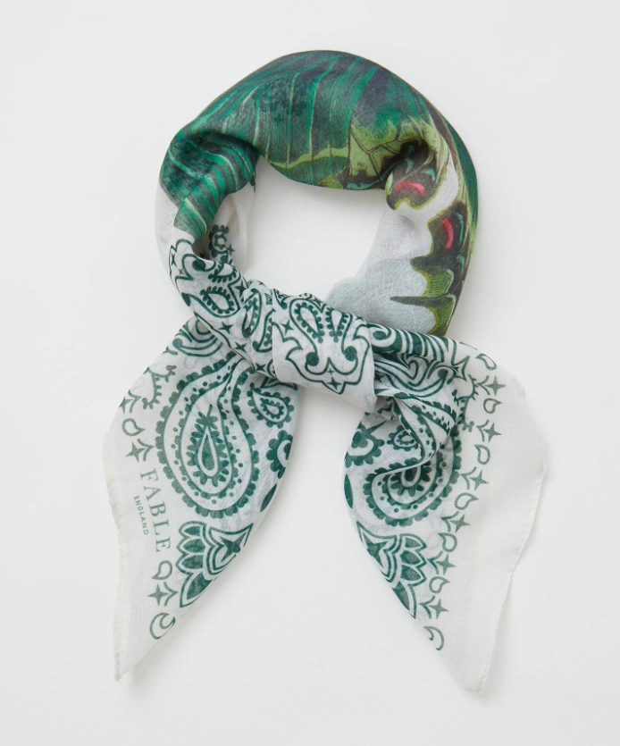 Fable England Paisley Butterfly Scarf