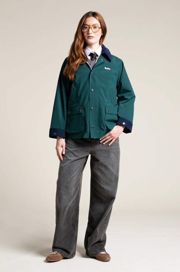 Thumbnail: Flotte Archives Waterproof Jacket in Sapin Indigo