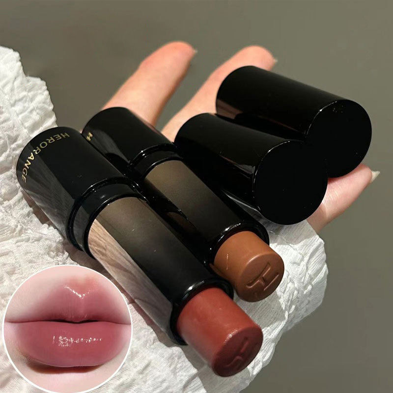 Lipstick Red Brown Lipstick Waterproof Moisturizing Mirror Lipstick Lip Gloss Na