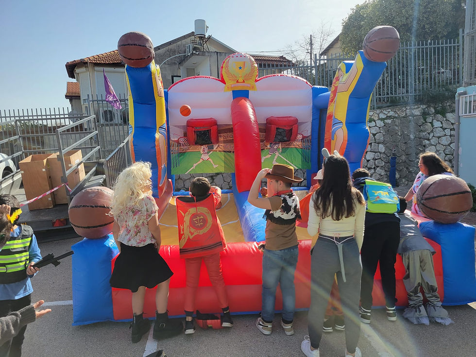 Thumbnail: משחק מתנפח "כדורסל זוגי" 3.5*4*5 מטר-יד 2 למכירה