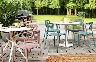 כיסאות גינה מאלומיניום ופלסטיק UV איכותי – Patios