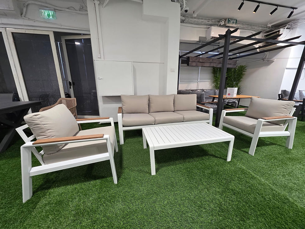 תמונה ממוזערת: מילאנו ו פינת ישיבה לגינה תלת, 100% אלומיניום