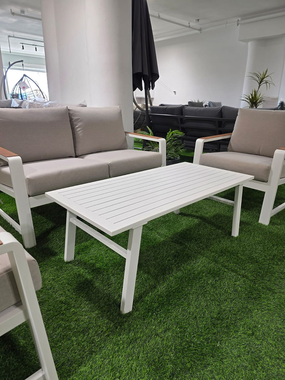 תמונה ממוזערת: סרדיניה ו פינת ישיבה זוגית לגינה מאלומיניום בעלת פרופילים עבים