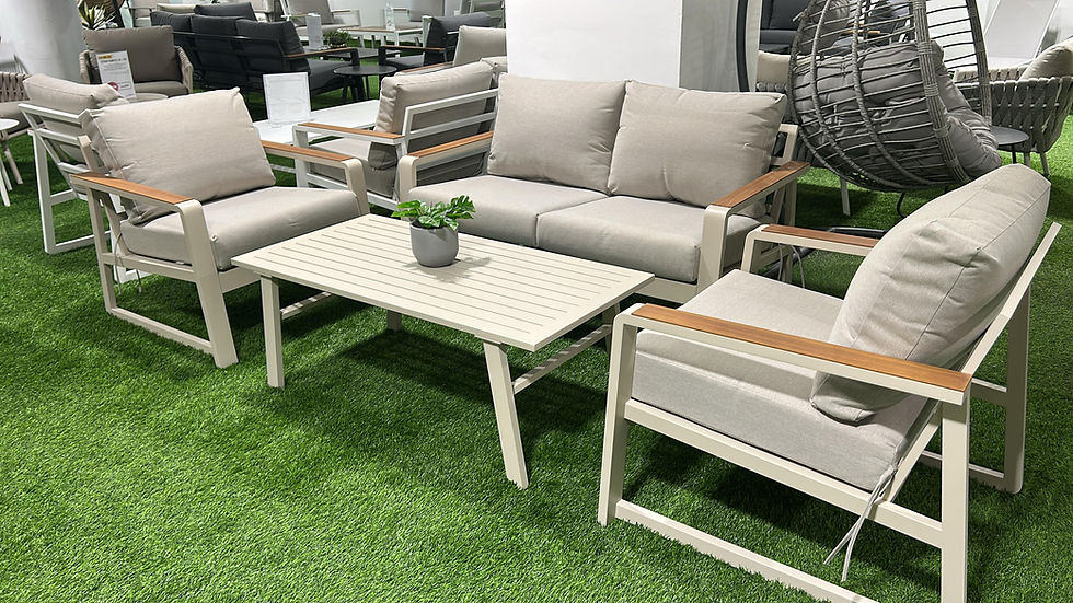 תמונה ממוזערת: סרדיניה ו פינת ישיבה זוגית לגינה מאלומיניום בעלת פרופילים עבים