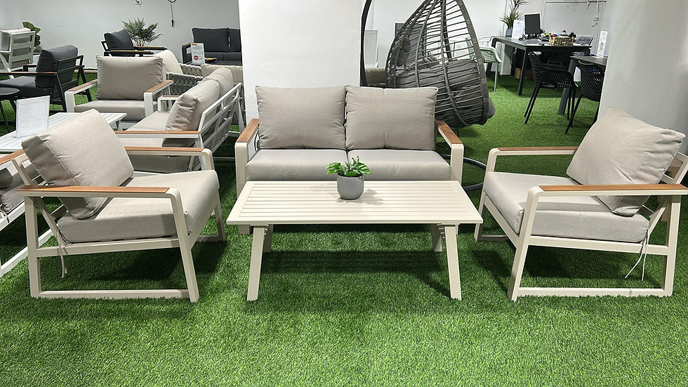 תמונה ממוזערת: סרדיניה ו פינת ישיבה זוגית לגינה מאלומיניום בעלת פרופילים עבים