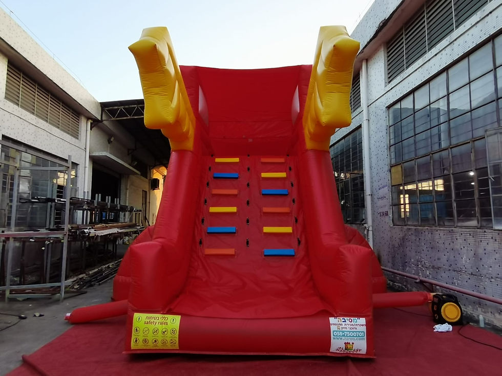 Thumbnail: מתנפח רטוב משמשונית דגם "מגלשה הדרקון" 5*3*10 מטר -יד 2 למכירה