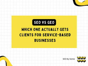 SEO vs GEO: Which One Actually Gets Clients for Service-Based Businesses