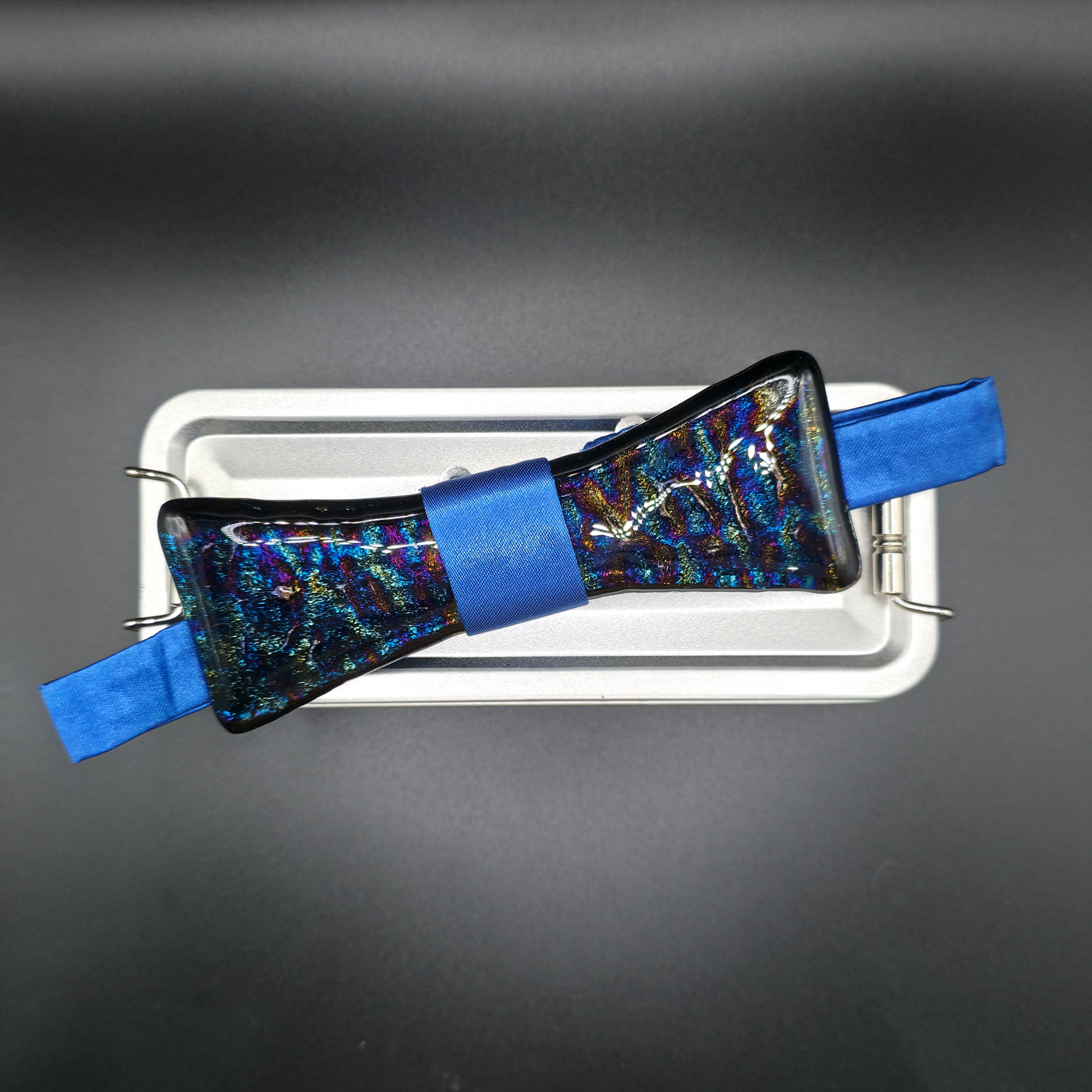 Nœud papillon en cristal CrysBowties - bleu